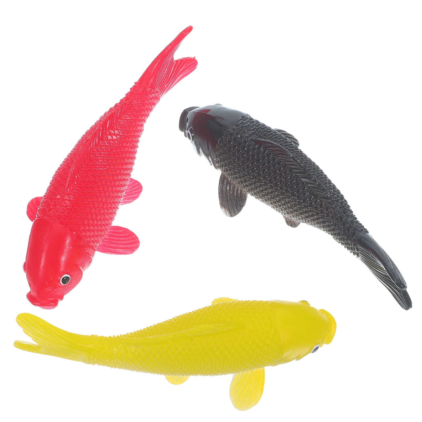 Aquarium Fish In Pond - 3-teiliges Fisch-Kunsthandwerk-Set, Realistische Plastik-Fischfiguren, Künstliche Aquarium-Dekoration,