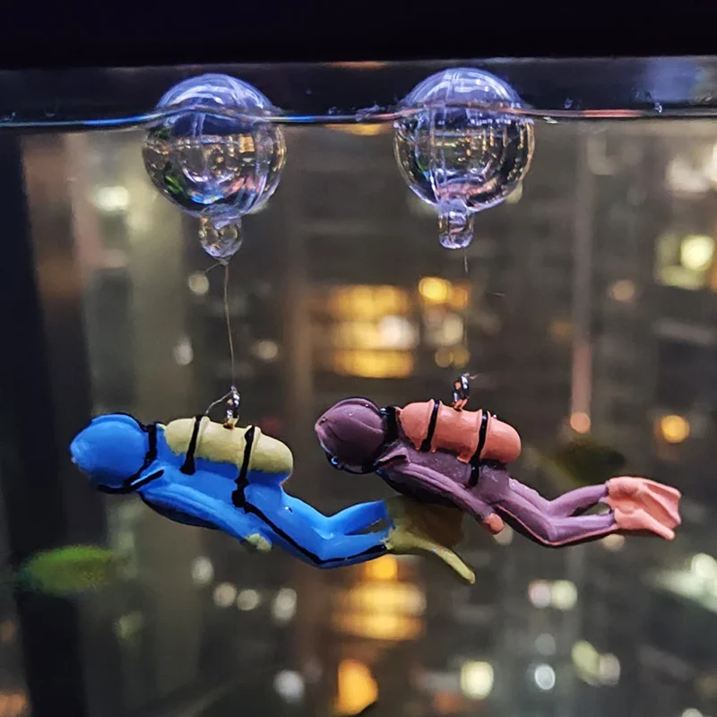 Aquarium Fish Tank Price - 1/2 Stück Aquarium-Dekorationszubehör, kleine Mini-Ornamente, Pflanzen,